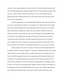 Реферат: Cannery Row Essay Research Paper Cannery RowIn
