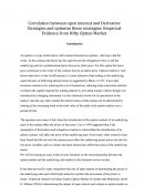 Correlation Between Open Interest and Derivative Strategies and Optimize These Strategies: Empirical Evidence from Nifty Option Market