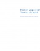 Marriot Corporation: The Cost of Capital
