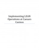 Implementing Lean Operations at Ceasars Casinos