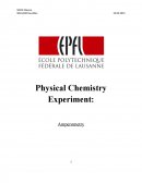 Physical Chemistry Experiment - Amperometry