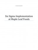 Six Sigma Implementation at Maple Leaf Foods