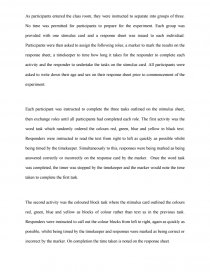 stroop effect experiment report
