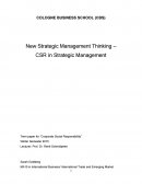 Corporate Social Responsibility in Strategic Management