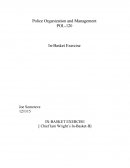 Pol 120 - Police Organization and Management