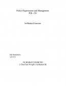 Pol 120 - Police Organization and Management