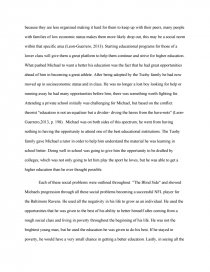 the blind side review essay