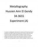 Metallography