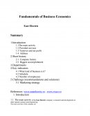 Fundamentals of Business Economics - East Electric