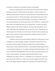 1984 and usa patriot act research paper george orwell 1984 essay