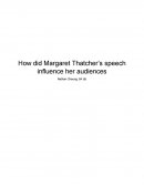 How Did Margaret Thatcher’s Speech Influence Her Audiences