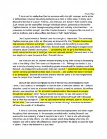 Reflective Essay Sample Paper Essay Preview Beowulf Hero Essay Barack Obama Essay Paper also English Literature Essay Structure Beowulf Hero Essay Bookmovie Report High School Essays Samples