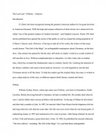 notes on the last leaf by o henry