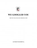 We Googled You