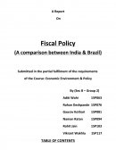 A Report on Fiscal Policy