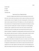 Argumentative Essay on Illegalizing Smoking