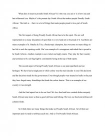 speech about south africa my beautiful country