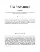 Ella Enchanted Newsletter