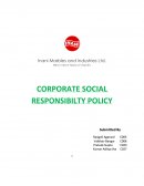 Corporate Social Responsibilty Policy