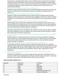 Othello Act 1 Questions And Answers Study Guide