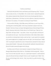 is john proctor a tragic hero essay