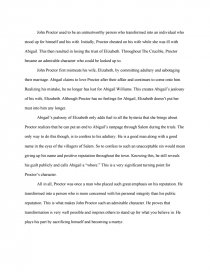 adultery in the crucible