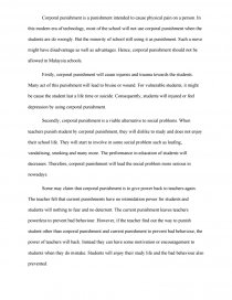 corporal punishment in schools essay