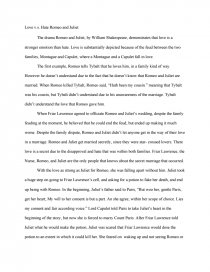 A Healthy Mind In A Healthy Body Essay Love And Hate Essay On Romeo And Juliet Essay Proposal Outline also English Sample Essay Love And Hate Essay On Romeo And Juliet Love And Hate In Romeo Important Of English Language Essay