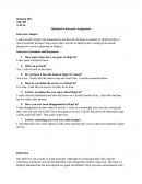 Qualitiative Research Assignment Marketing Research