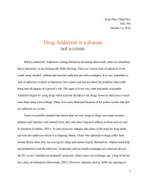 Реферат: Addiction Essay Research Paper Lenny JohnsonThere are