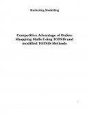 Competitive Advantage of online Shopping Malls Using Topsis and Modified Topsis Methods