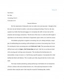 Semester Reflection Essay