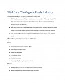 Wild Oats: The Organic Foods Industry