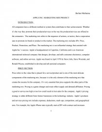 Is A Research Paper An Essay Essay Preview Apple Inc Marketing Mix Project Example Of English Essay also Should The Government Provide Health Care Essay Apple Inc Marketing Mix Project Research Paper Example Of Essay With Thesis Statement