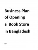 Business Plan of Opening a Book Store in Bangladesh