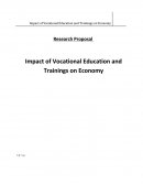 Impact of Vocational Education and Training on Economy
