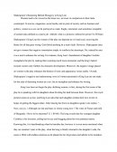 Shakespeare’s Reasoning Behind Misogyny in King Lear
