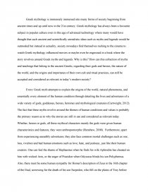 mythology essay topics