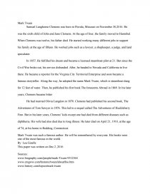 Реферат: Mark Twain Essay Research Paper Mark TwainWhat Реферат: Mark Twain Essay Research Paper Mark TwainWhat