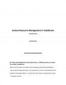 Human Resource Management in Healthcare