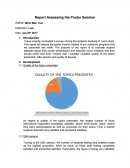 Report Assessing the Poster Session