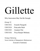 Gillette - Why Innovation May Not Be Enough