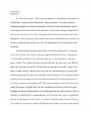 Hemingway Argument Essay