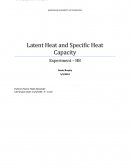 Latent Heat and Specific Heat Capacity