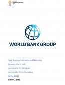 Business Informatics and Technology - the World Bank