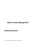 What Is Project Management ?