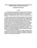 Career Counseling Program for Individuals Have Fallen Victim to an Unhealthy Lifestyle of Obesity and Depression - Supplemental Intervention