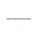 A Software Requirements Specification