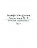 Strategic Management Coursework