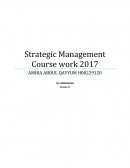 Strategic Management Coursework